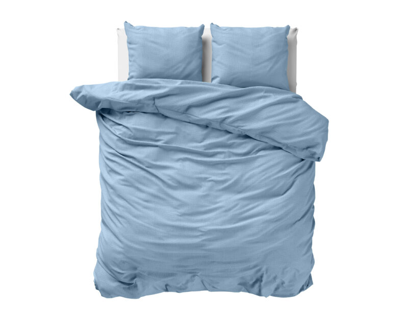 Dekbedovertrek Mousseline Perkal Sky Blauw - Afbeelding 2