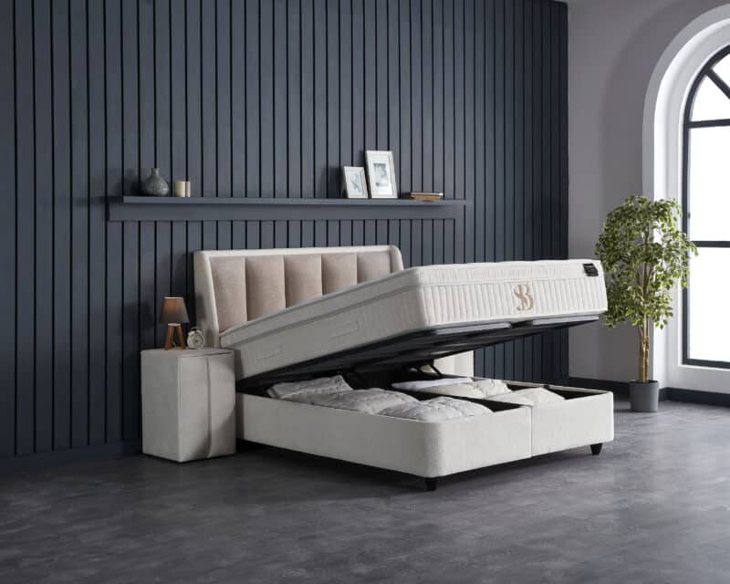 Boxspring met opbergruimte Noemibedd - Afbeelding 10
