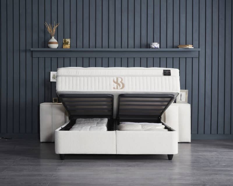 Boxspring met opbergruimte Perlabedd - Afbeelding 7