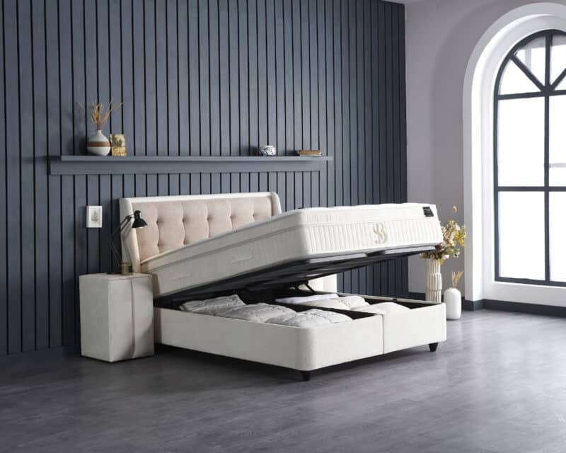 Boxspring met opbergruimte Perlabedd - Afbeelding 9