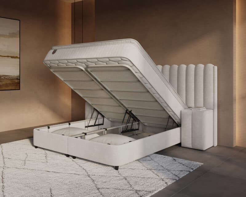 Boxspring met opbergruimte Imperial XL incl. 2 nachtkastjes - Afbeelding 3