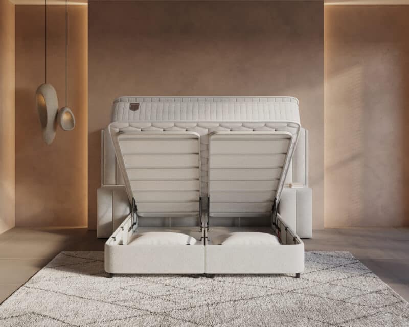 Boxspring met opbergruimte Imperial XL incl. 2 nachtkastjes - Afbeelding 5