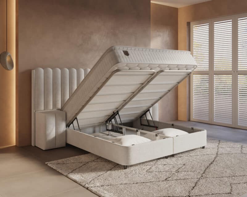 Boxspring met opbergruimte Imperial XL incl. 2 nachtkastjes - Afbeelding 6