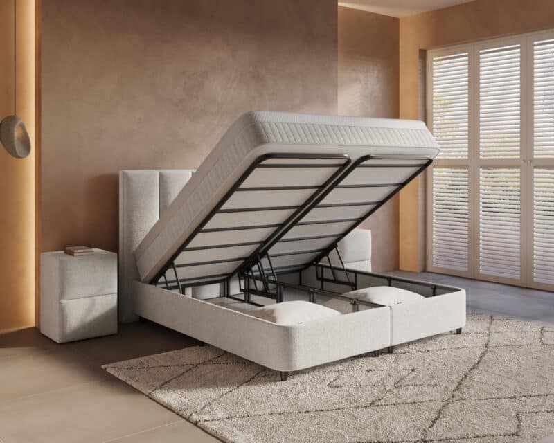 Boxspring met opbergruimte Linea - Afbeelding 2