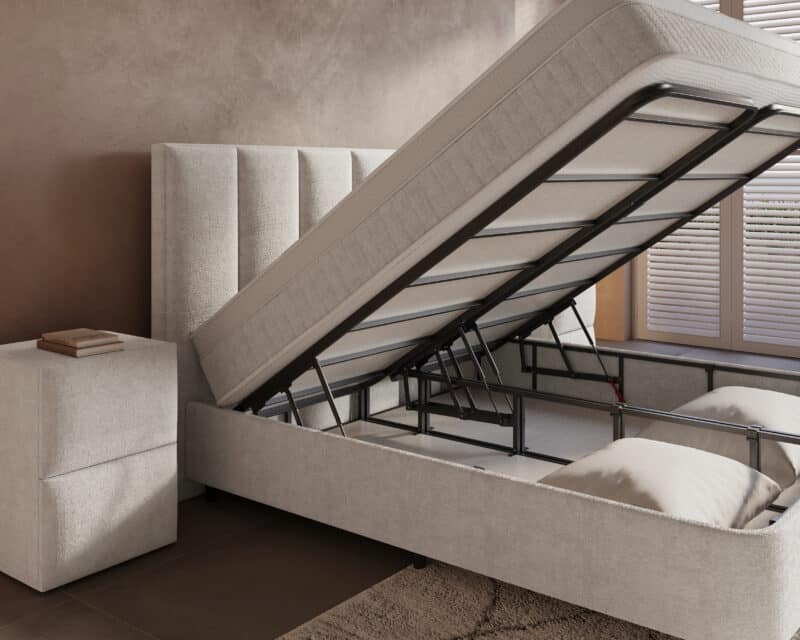 Boxspring met opbergruimte Linea - Afbeelding 8